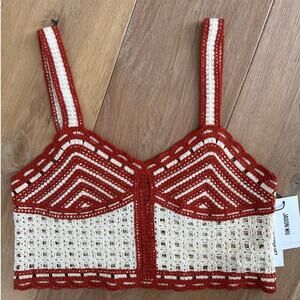 Jason Wu Crochet Cropped Tank Top NWT